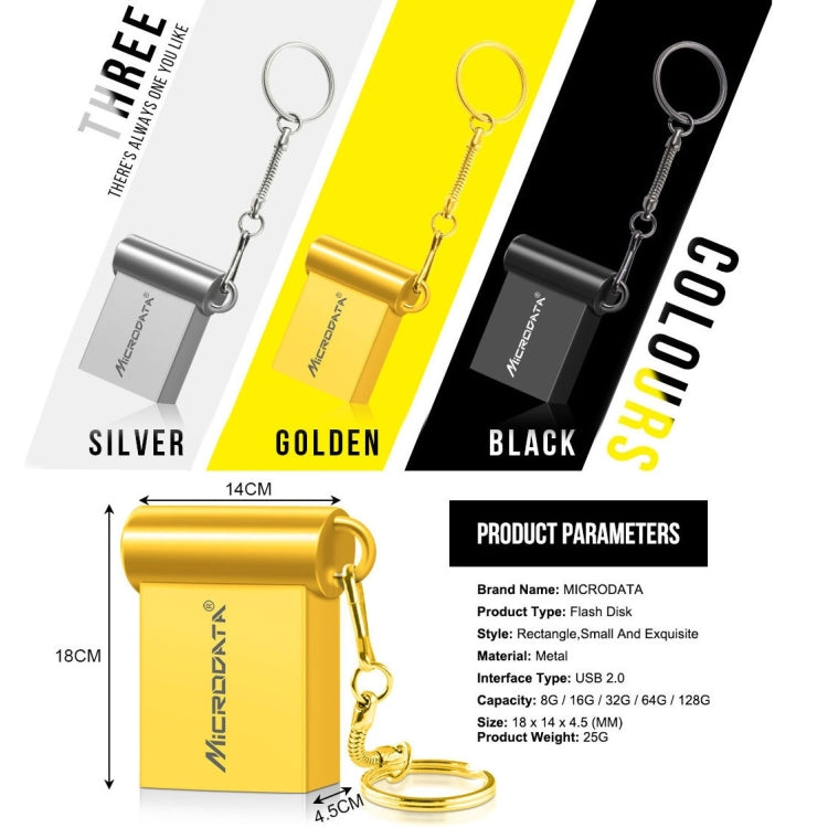 MiCRODATA 32GB USB 2.0 Computer Car Two-use Mini U Disk (Black) - free shipping - PMC TechLife - Order now!