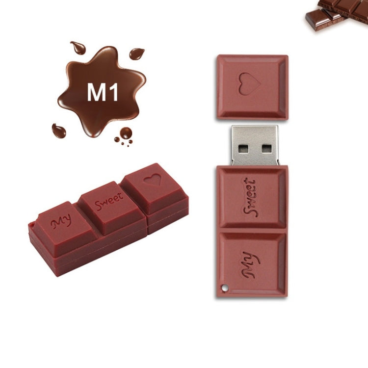 MicroDrive 128GB USB 2.0 Creative Chocolate USB Flash Drive - USB Flash Drives by MicroDrive | Online Shopping South Africa | PMC TechLife | Buy Now Pay Later Mobicred