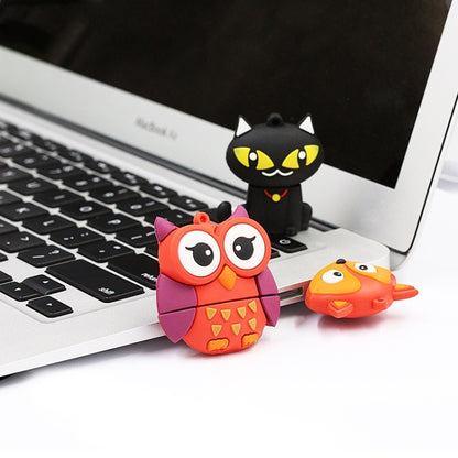 MicroDrive 128GB USB 2.0 Creative Cute Black Cat U Disk - USB Flash Drives by MicroDrive | Online Shopping South Africa | PMC Jewellery | Buy Now Pay Later Mobicred