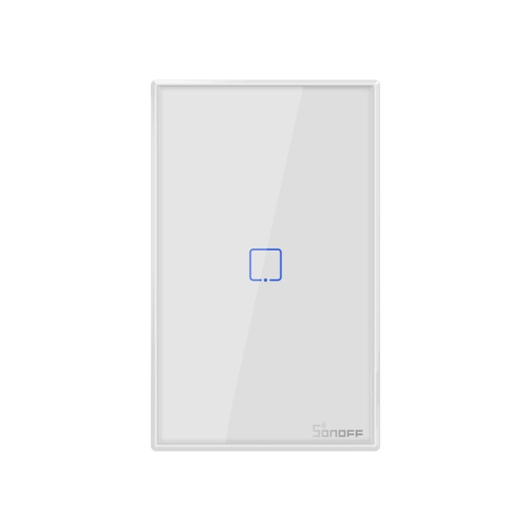 Sonoff T2 Touch 120mm Tempered Glass Panel Wall Switch Smart Home Light Touch Switch, Compatible with Alexa and Google Home, AC 100V-240V, US Plug - Smart Switch by PMC TechLife | Online Shopping South Africa | PMC TechLife