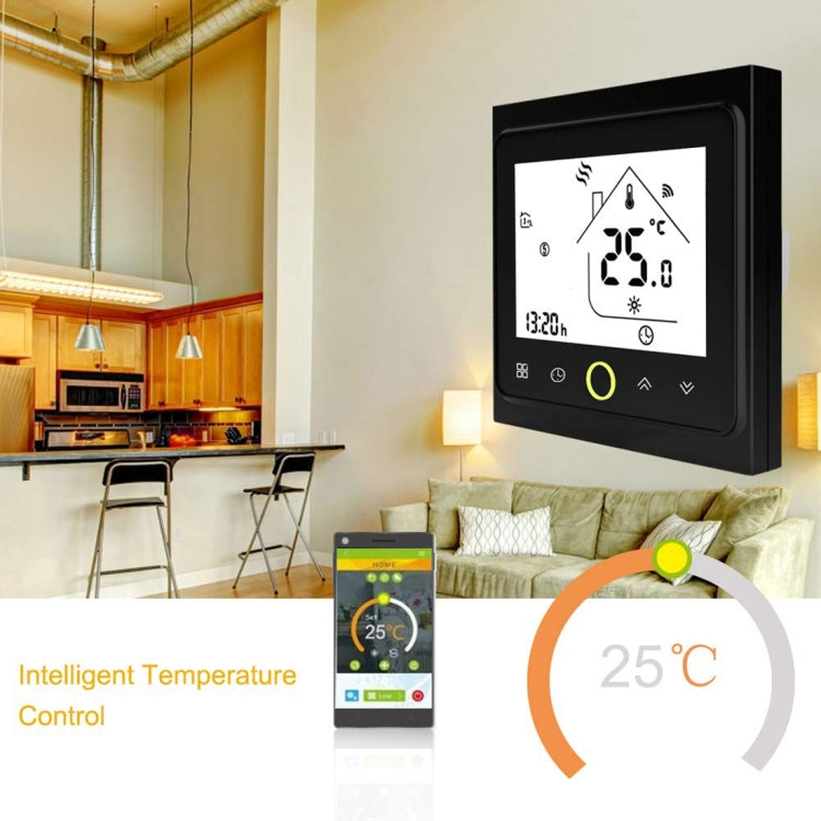 BHT-002GALW 3A Load Water Heating Type LCD Digital Heating Room Thermostat with Time Display, WiFi Control(White) - Indoor Thermometer by PMC TechLife | Online Shopping South Africa | PMC TechLife