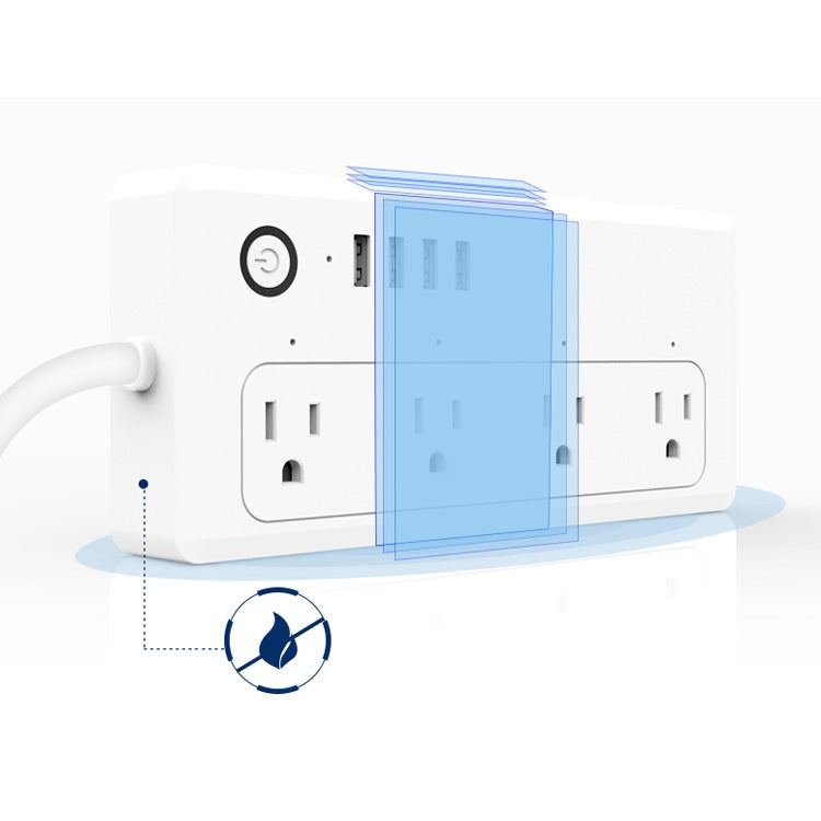 XS-A24 WiFi Smart Power Plug Socket Wireless Remote Control Timer Power Switch with USB Port, Compatible with Alexa and Google Home, Support iOS and Android, US Plug - Smart Socket by PMC TechLife | Online Shopping South Africa | PMC TechLife