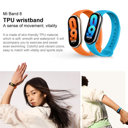 Original For Xiaomi Mi Band 8 TPU Watch Band(Blue) - Watch Bands by Xiaomi | Online Shopping South Africa | PMC Jewellery