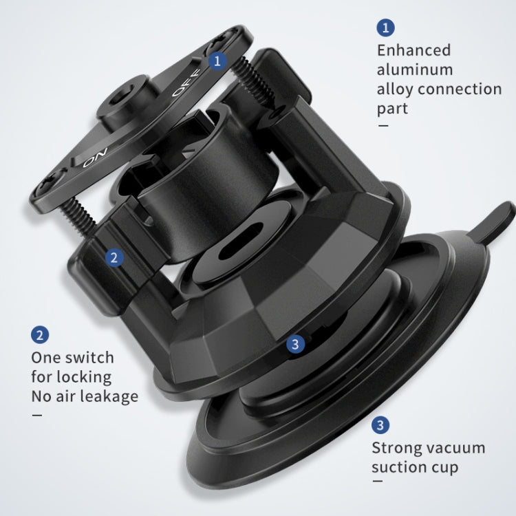 UBA-P1L Car Flexible Tablet Suction Cup Clamp Holder with Extension Rod without Remote Control - Car Holders by PMC TechLife | Online Shopping South Africa | PMC TechLife
