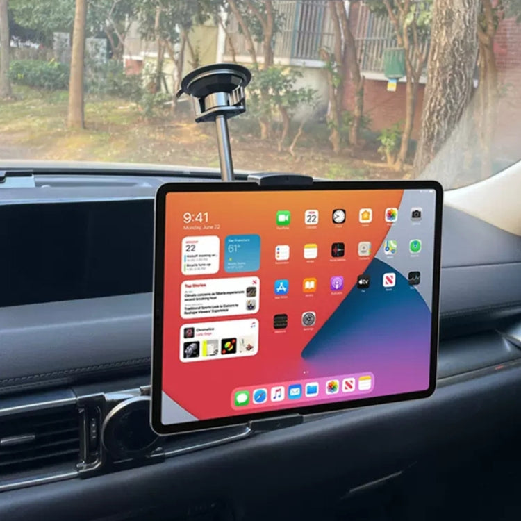 UBA-P1L Car Flexible Tablet Suction Cup Clamp Holder with Extension Rod without Remote Control - Car Holders by PMC TechLife | Online Shopping South Africa | PMC TechLife