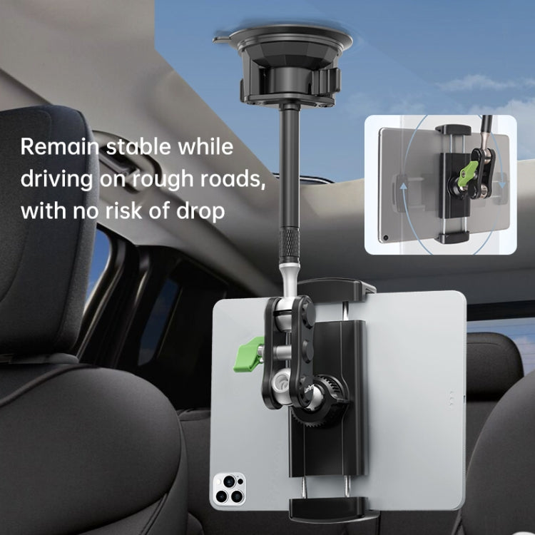 UBA-P1L Car Flexible Tablet Suction Cup Clamp Holder with Extension Rod without Remote Control - Car Holders by PMC TechLife | Online Shopping South Africa | PMC TechLife