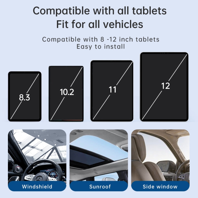 UBA-P1L Car Flexible Tablet Suction Cup Clamp Holder with Extension Rod without Remote Control - Car Holders by PMC TechLife | Online Shopping South Africa | PMC TechLife
