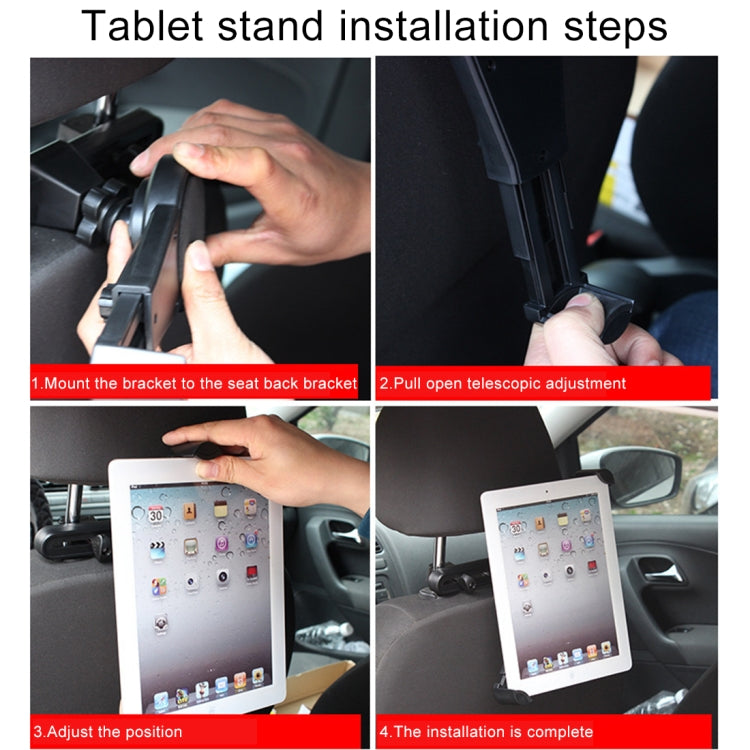 SHUNWEI SD-1153K Auto Car Seatback Tablet PC Holder Cradle, For iPad mini 4, iPad Air, Between 7 inch and 10 inch Tablets - Car Holders by SHUNWEI | Online Shopping South Africa | PMC Jewellery