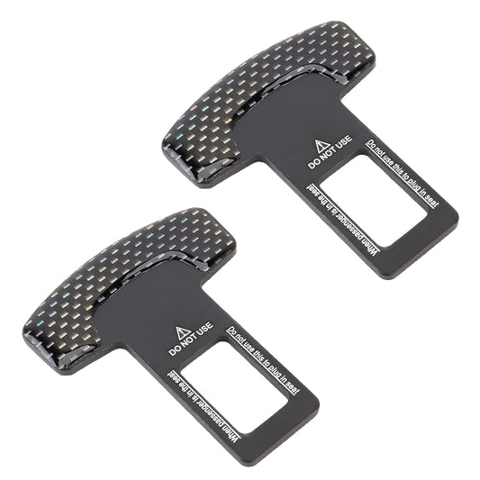 2 in 1 Car Carbon Fibre Safety Seat Belt Buckle Clip - Seat Belts & Padding by PMC Jewellery | Online Shopping South Africa | PMC Jewellery
