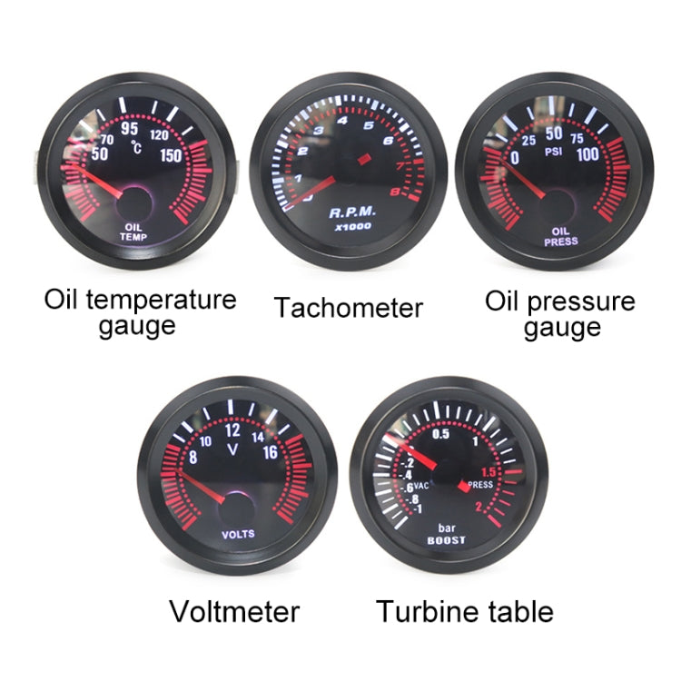 52mm 12V Universal Car Modified Tachometer - free shipping - PMC TechLife - Order now!
