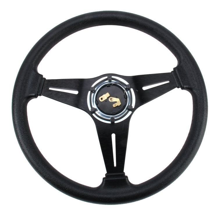 35cm PU Racing Sport Hand Wheel Car Modified Steering Wheel(Black) - Steering Wheel Accessories by PMC TechLife | Online Shopping South Africa | PMC TechLife | Buy Now Pay Later Mobicred