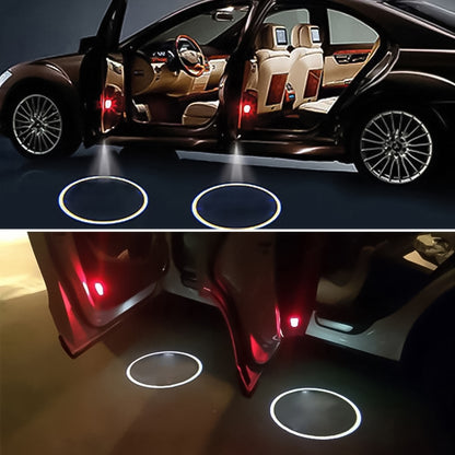 2 PCS LED Car Door Welcome Logo Car Brand 3D Shadow Light for Mercedes-Benz - Door Lights by PMC Jewellery | Online Shopping South Africa | PMC Jewellery