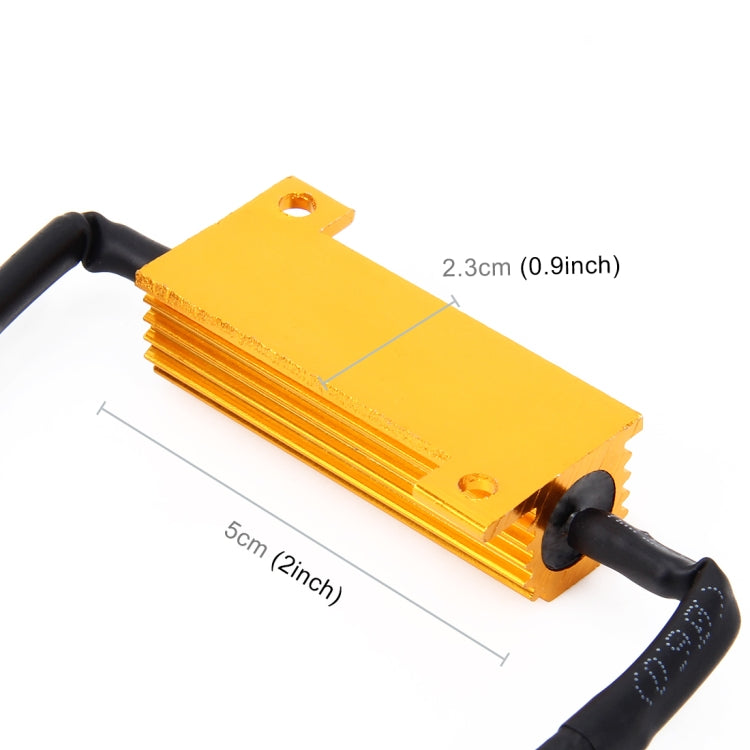 2 PCS H11 50W 6 Ohms Load Resistor Car Canbus Error Canceller Decoder Cable - free shipping - PMC TechLife - Order now!