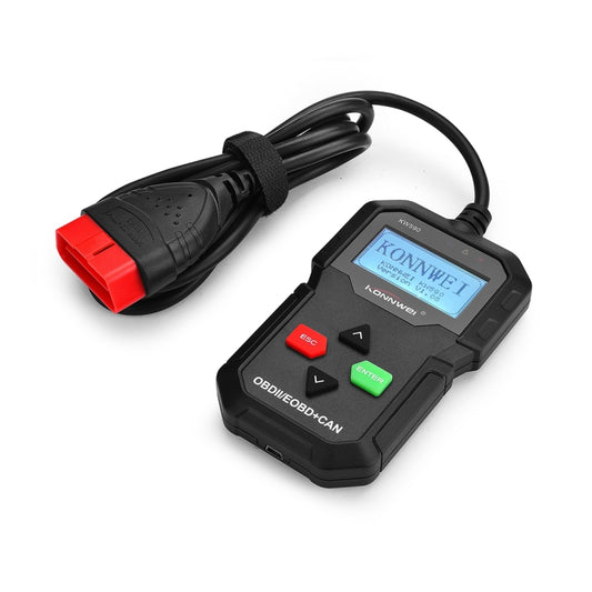 KONNWEI KW590 Mini OBDII Car Auto Diagnostic Scan Tools Auto Scan Adapter Scan Tool (Can Only Detect 12V Gasoline Car)(Black) - Code Readers & Scan Tools by KONNWEI | Online Shopping South Africa | PMC Jewellery