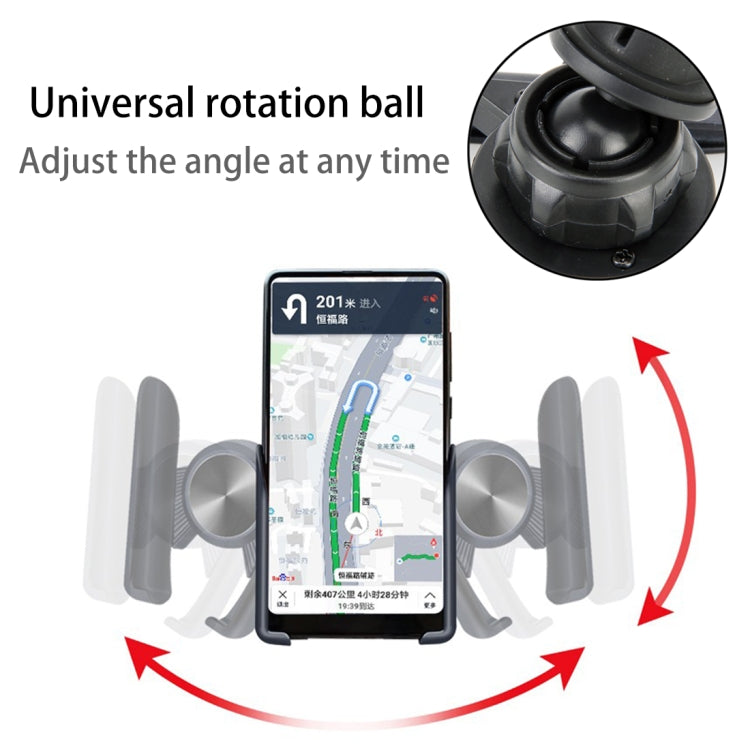 Universal Car Air Vent Mount Phone Holder Stand, Clip Width: 6-8.5cm, For iPhone, Galaxy, Sony, Lenovo, HTC, Huawei and other Smartphones (Black) - Car Holders by PMC Jewellery | Online Shopping South Africa | PMC Jewellery