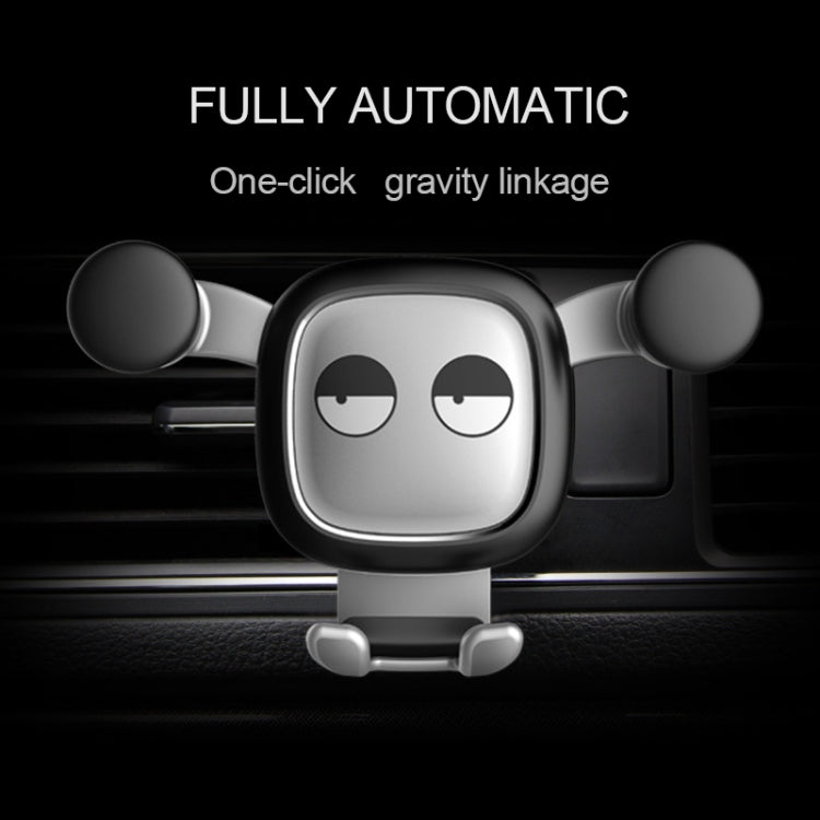 Big Eyes Pattern Gravity Cartoon Air Vent Car Mount Phone Holder(Black) - Car Holders by PMC Jewellery | Online Shopping South Africa | PMC Jewellery