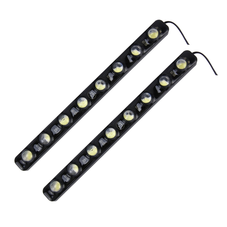 2 PCS 8W 240 LM 6000K DRL Daytime Running Light with 8 SMD-5050 Lamps, DC 12V(White Light) - Running Lights by PMC Jewellery | Online Shopping South Africa | PMC Jewellery