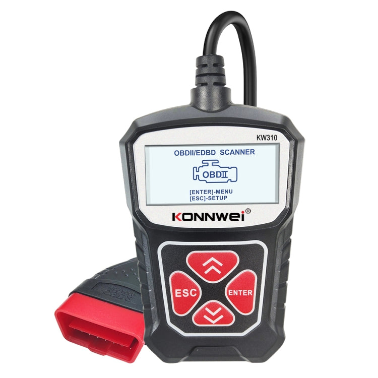 KONNWEI KW310 OBD Car Fault Detector Code Reader ELM327 OBD2 Scanner Diagnostic Tool(Black) - Code Readers & Scan Tools by KONNWEI | Online Shopping South Africa | PMC Jewellery