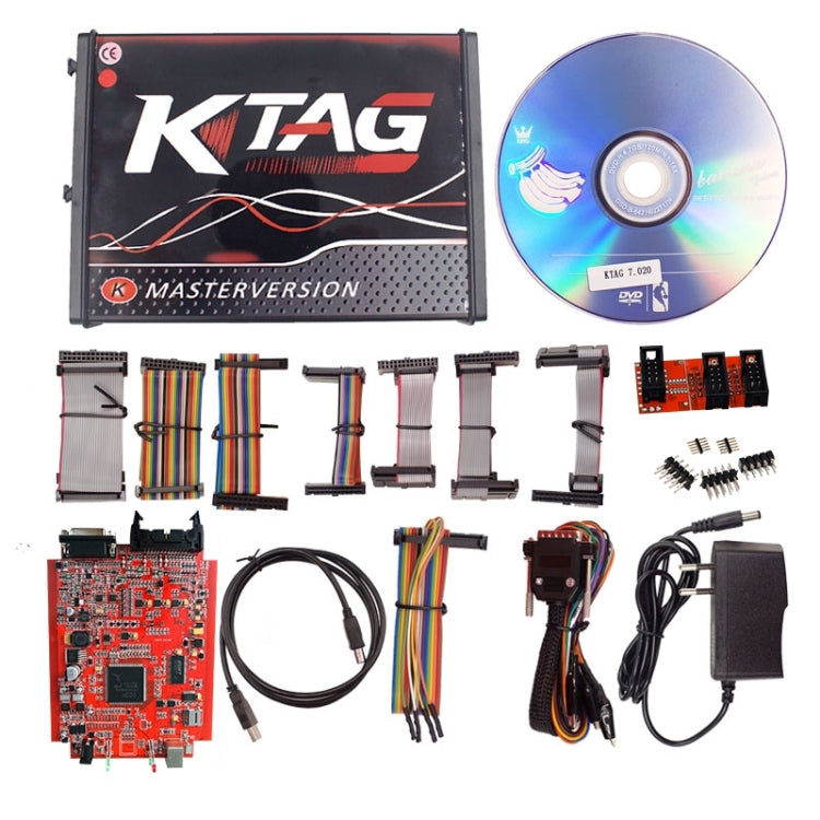KTAG V7.020 Red PCB Board ECU Programming Tool Unlimited Token, EU Plug - Code Readers & Scan Tools by PMC TechLife | Online Shopping South Africa | PMC TechLife | Buy Now Pay Later Mobicred