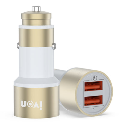 IVON CC33 36W 6A Dual QC 3.0 USB Full Metal Car Charger - Car Charger by IVON | Online Shopping South Africa | PMC Jewellery
