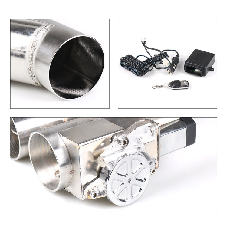 CNSPEED Y Shape 2 In 1 Car Remote Control Electric Exhaust Valve Pipe, Size: 2.25 inch - Exhaust Pipes by PMC TechLife | Online Shopping South Africa | PMC TechLife