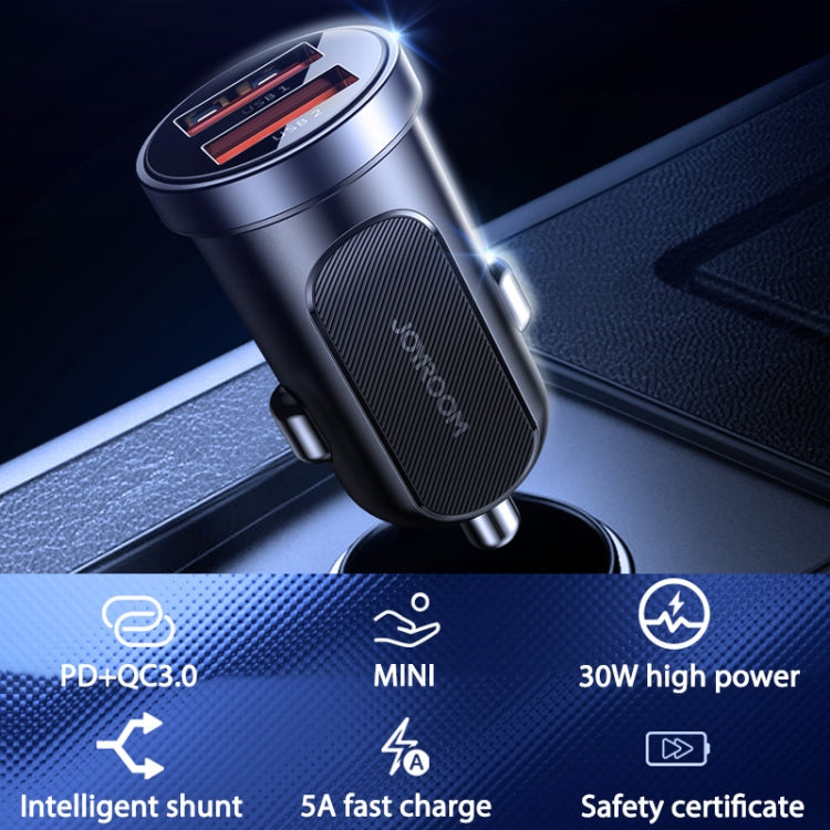JOYROOM C-A09 30W Mini Dual QC3.0 Smart Car Charger (Black) - Car Charger by JOYROOM | Online Shopping South Africa | PMC Jewellery