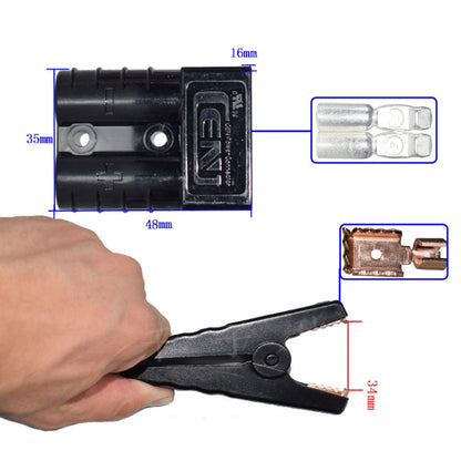 50A Anderson to Clip Cable Plug Connector - Booster Cable & Clip by PMC Jewellery | Online Shopping South Africa | PMC Jewellery