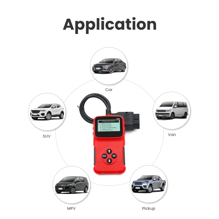 V309 Car Portable OBD2 Scanner Car Diagnostic Tool OBD 2 Automotive Scanner OBD Code Reader - Code Readers & Scan Tools by PMC Jewellery | Online Shopping South Africa | PMC Jewellery