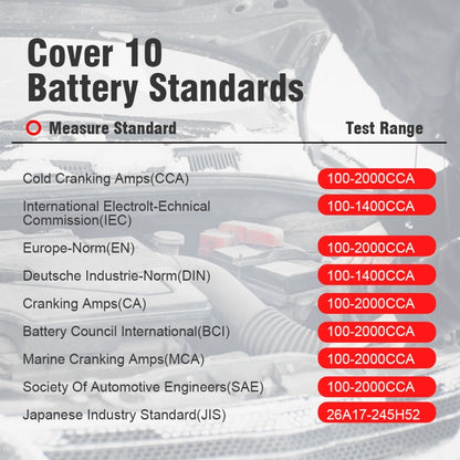 KONNWEI KW720 Car 3.2 inch 6V-24V Lead-acid Battery Tester with Printer - Code Readers & Scan Tools by KONNWEI | Online Shopping South Africa | PMC Jewellery | Buy Now Pay Later Mobicred