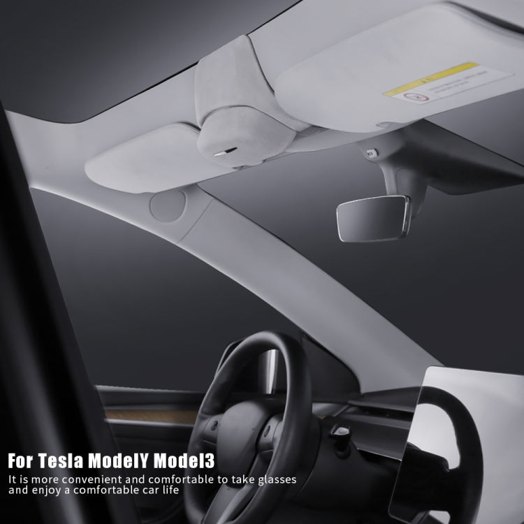 Car Ordinary Version Sunglasses Storage Box for Tesla Model Y - Sunglasses & Glasses Clips by PMC TechLife | Online Shopping South Africa | PMC TechLife