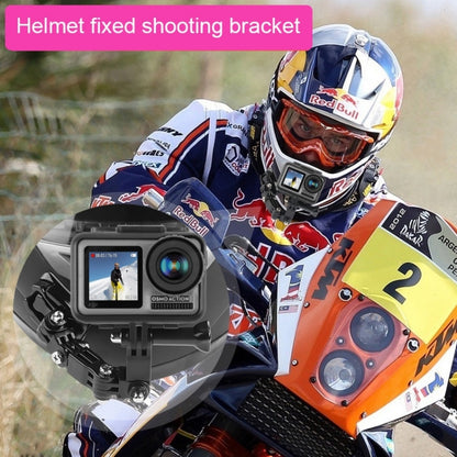 Cycling Helmet Adhesive Multi-Joint Arm Fixed Mount Set with J-Hook Buckle Mount & Adapter & Screw for DJI Osmo Action, GoPro HERO10 Black /9 Black / HERO8 Black /7 /6 /5 /5 Session /4 Session /4 /3+ /3 /2 /1, Xiaoyi and Other Action Cameras -  by PMC Jewellery | Online Shopping South Africa | PMC Jewellery