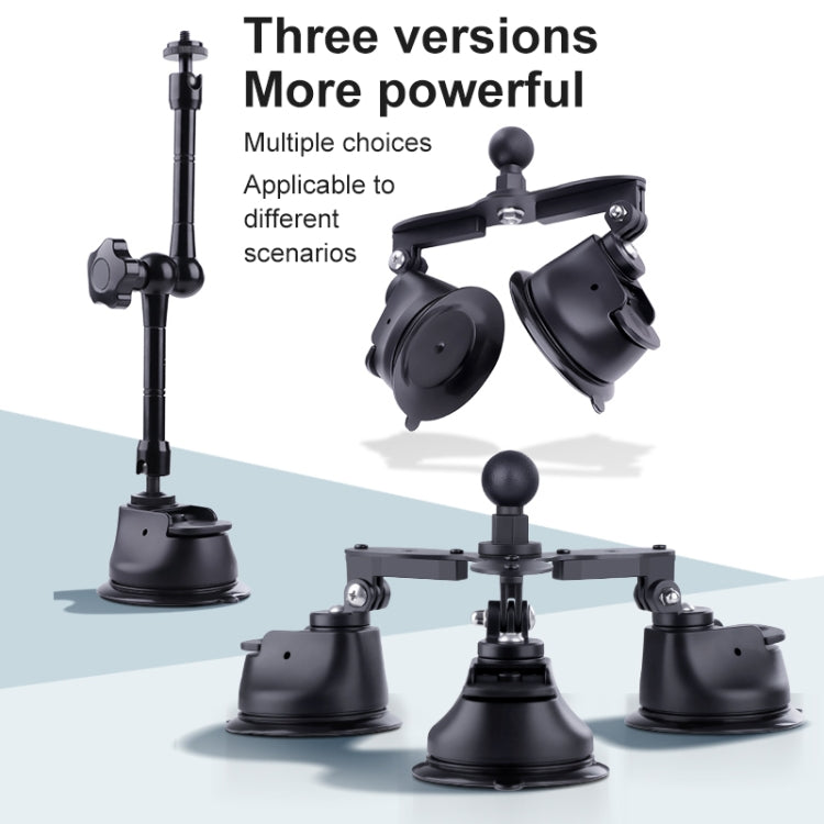 Tri-leg Suction Cup Articulating Friction Magic Arm Phone Clamp Mount (Black) - Holder by PMC TechLife | Online Shopping South Africa | PMC TechLife