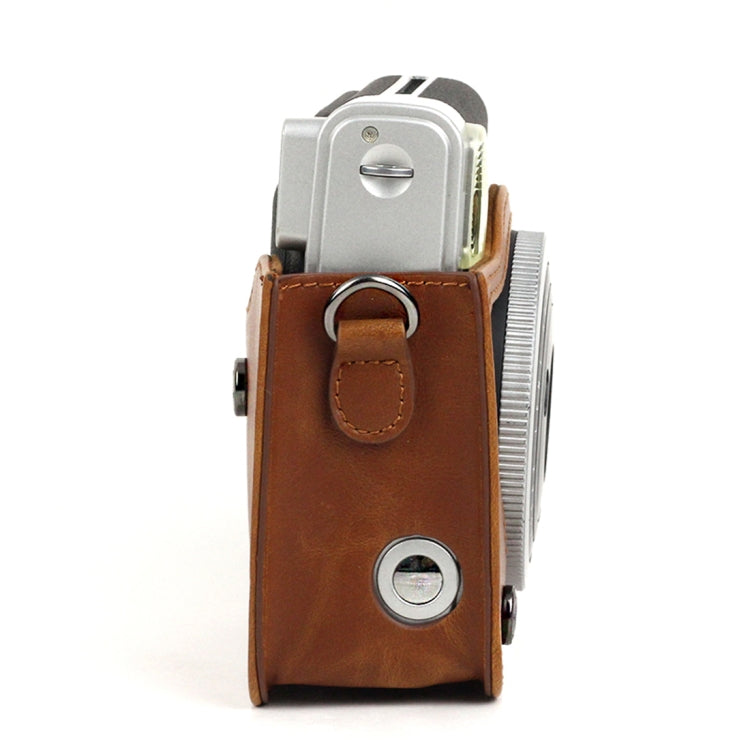 PU Leather Camera Protective bag for FUJIFILM Instax Mini 90 Camera, with Adjustable Shoulder Strap(Brown) - free shipping - PMC TechLife - Order now!