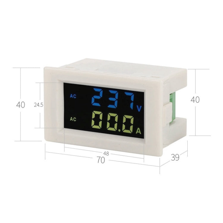D85-2042A 110V 220V 380V 100A Digital AC Voltmeter Ammeter Current Amps Volt Meter LCD Panel Monitor (Black) - Current & Voltage Tester by PMC Jewellery | Online Shopping South Africa | PMC Jewellery