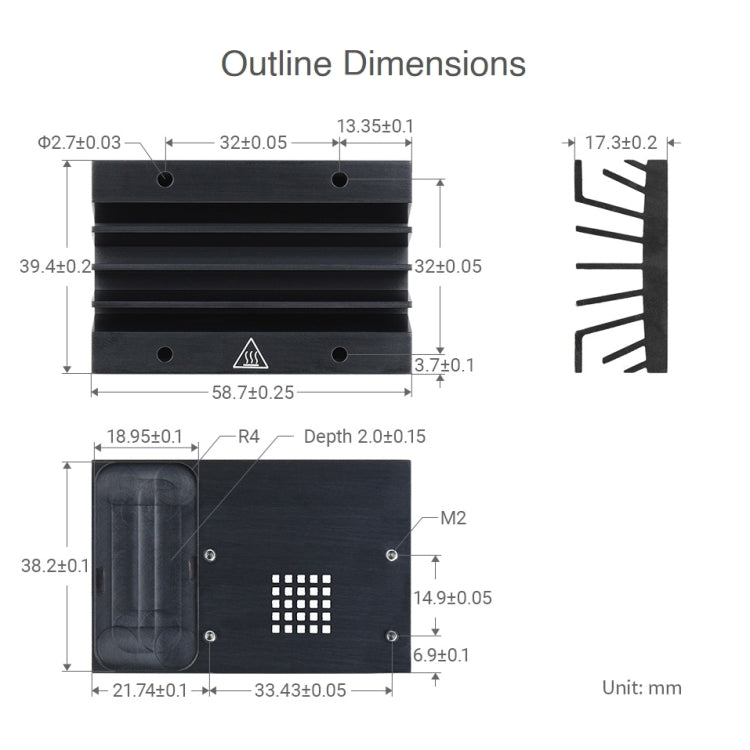 Official Heatsink for Jetson Nano(Black) - free shipping - PMC TechLife - Order now!