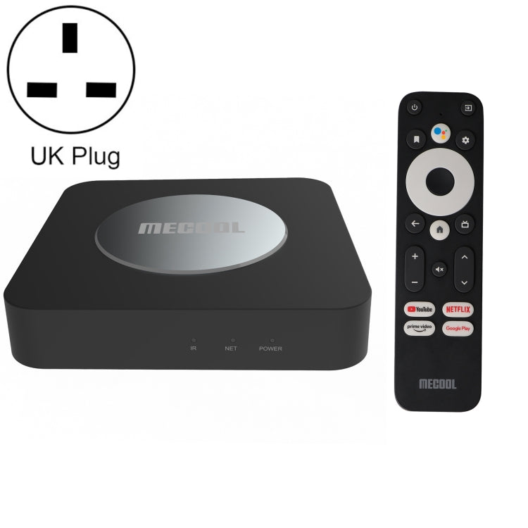 MECOOL KM2 Plus 4K Smart TV BOX Android 11.0 Media Player with Remote Control, Amlogic S905X2 Quad Core, RAM: 2GB, ROM: 16GB, UK Plug - Amlogic S905 by MECOOL | Online Shopping South Africa | PMC Jewellery | Buy Now Pay Later Mobicred