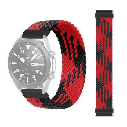 22mm Universal Nylon Weave Watch Band (Red Black) - Watch Bands by PMC Jewellery | Online Shopping South Africa | PMC Jewellery | Buy Now Pay Later Mobicred