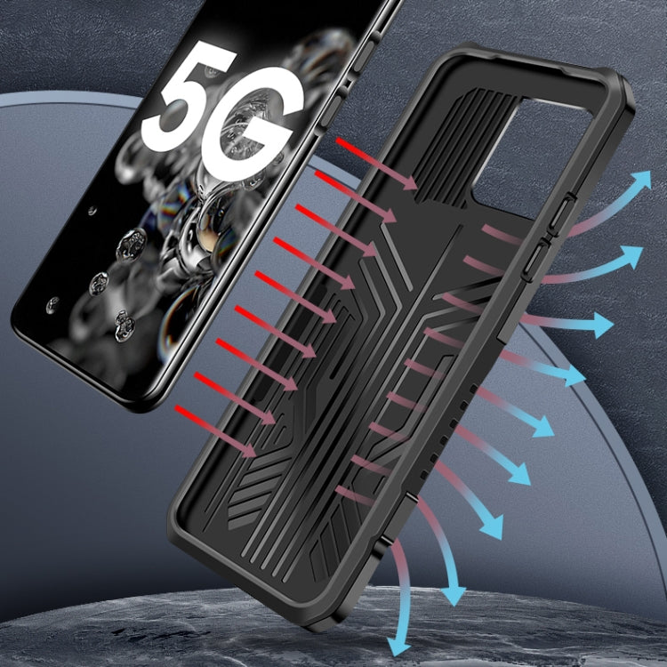 For Samsung Galaxy S21 Ultra 5G Machine Armor Warrior Shockproof PC + TPU Protective Case(Black) - Galaxy S21 Ultra 5G Cases by PMC TechLife | Online Shopping South Africa | PMC TechLife | Buy Now Pay Later Mobicred