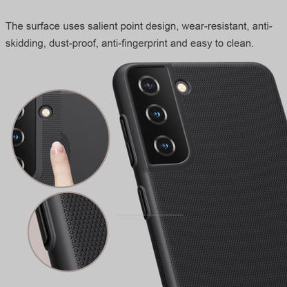 For Samsung Galaxy S21+ 5G NILLKIN Frosted Concave-convex Texture PC Protective Case(Black) - Galaxy S21+ 5G Cases by NILLKIN | Online Shopping South Africa | PMC Jewellery
