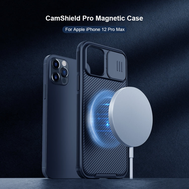 For iPhone 12 Pro Max NILLKIN CamShield Pro Magnetic Magsafe Case(Black) - iPhone 12 Pro Max Cases by NILLKIN | Online Shopping South Africa | PMC Jewellery