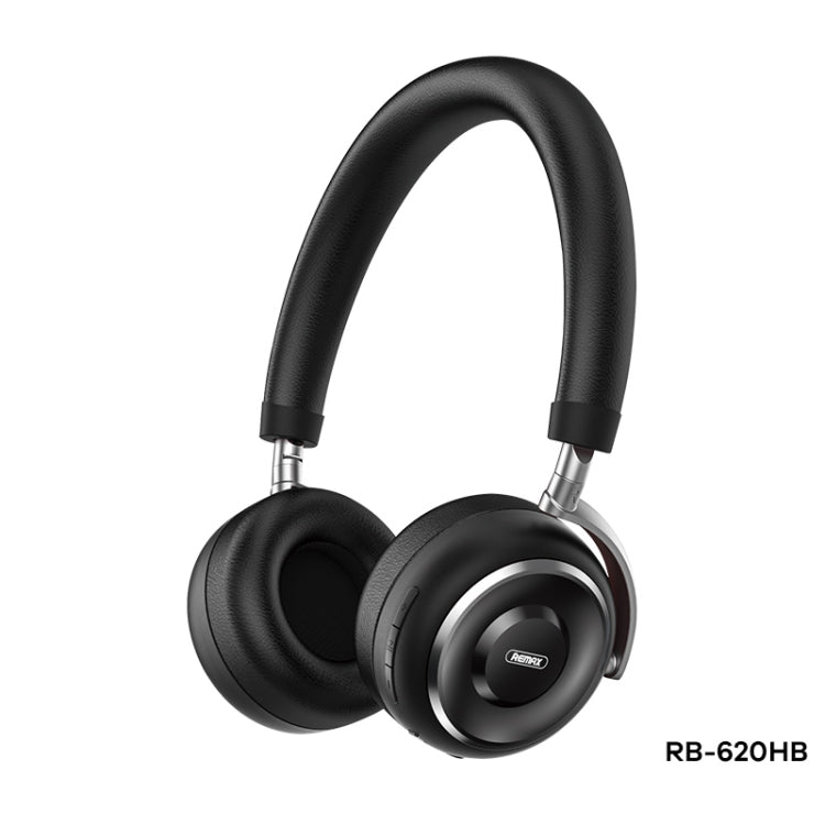 REMAX RB-620HB Bluetooth 5.0 Metal Wireless Bluetooth Headset(Black) - Headset & Headphone by REMAX | Online Shopping South Africa | PMC Jewellery