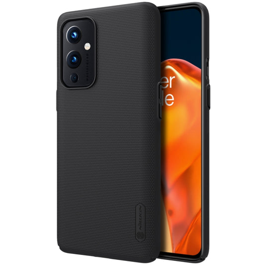 For OnePlus 9 (IN/CN Version) NILLKIN Frosted Concave-convex Texture PC Protective Case(Black) - OnePlus Cases by NILLKIN | Online Shopping South Africa | PMC Jewellery