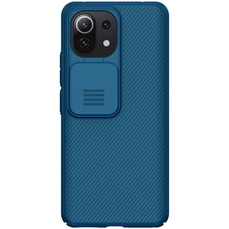 For Xiaomi Mi 11 Lite 4G / 5G NILLKIN Black Mirror Series PC Camshield Full Coverage Dust-proof Scratch Resistant Case(Blue) - Mi 11 Lite 5G Cases by NILLKIN | Online Shopping South Africa | PMC Jewellery