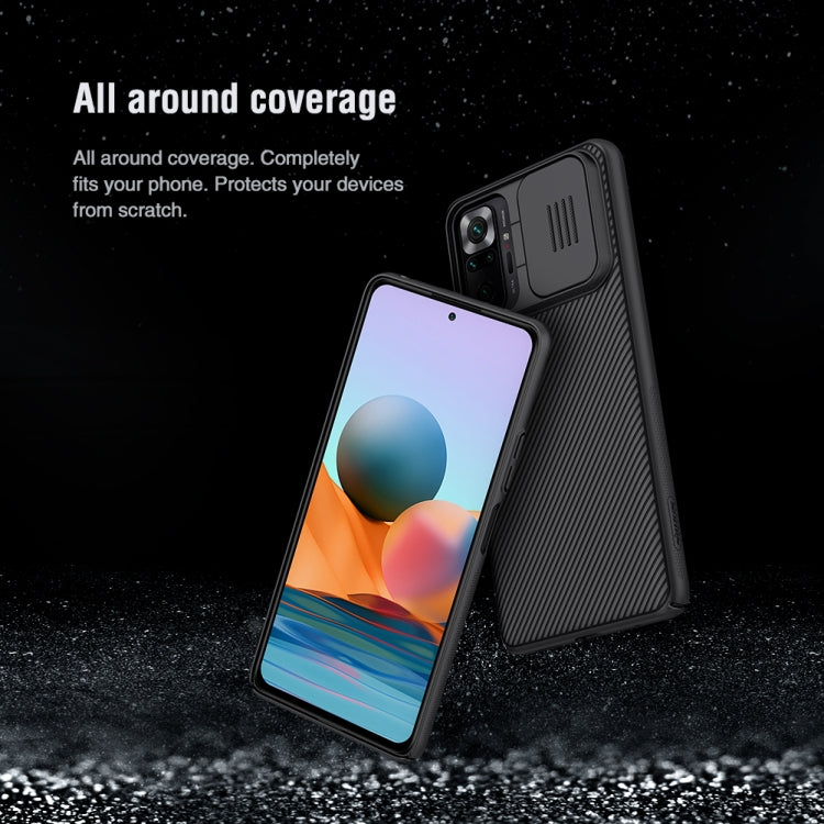 For Xiaomi Redmi Note 10 Pro / 10 Pro Max NILLKIN Black Mirror Series PC Camshield Full Coverage Dust-proof Scratch Resistant Case(Black) - Xiaomi Cases by NILLKIN | Online Shopping South Africa | PMC Jewellery