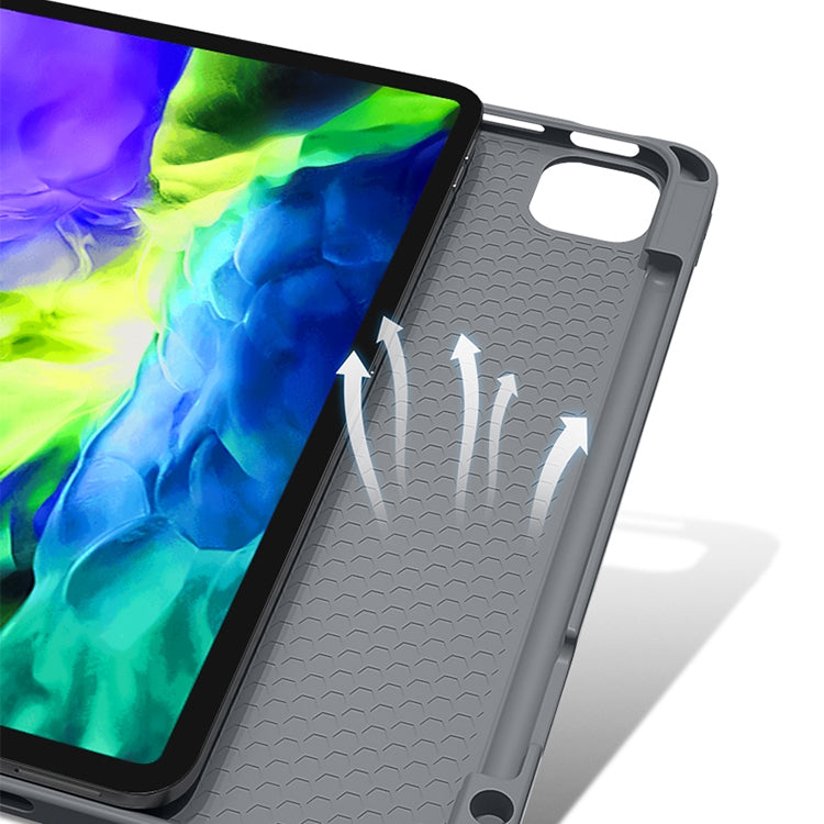 For iPad Pro 12.9 2022 / 2021 / 2020 Mutural Multi-fold Smart Leather Tablet Case(Black) - free shipping - PMC TechLife - Order now!