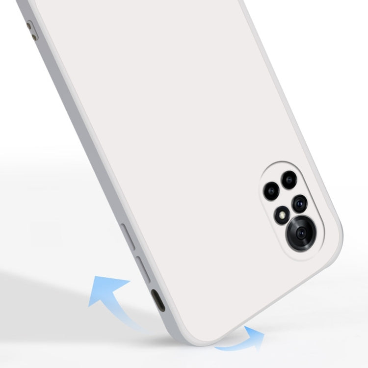 For Huawei nova 8 5G Solid Color Imitation Liquid Silicone Straight Edge Dropproof Full Coverage Protective Case(Purple) - free shipping - PMC TechLife - Order now!