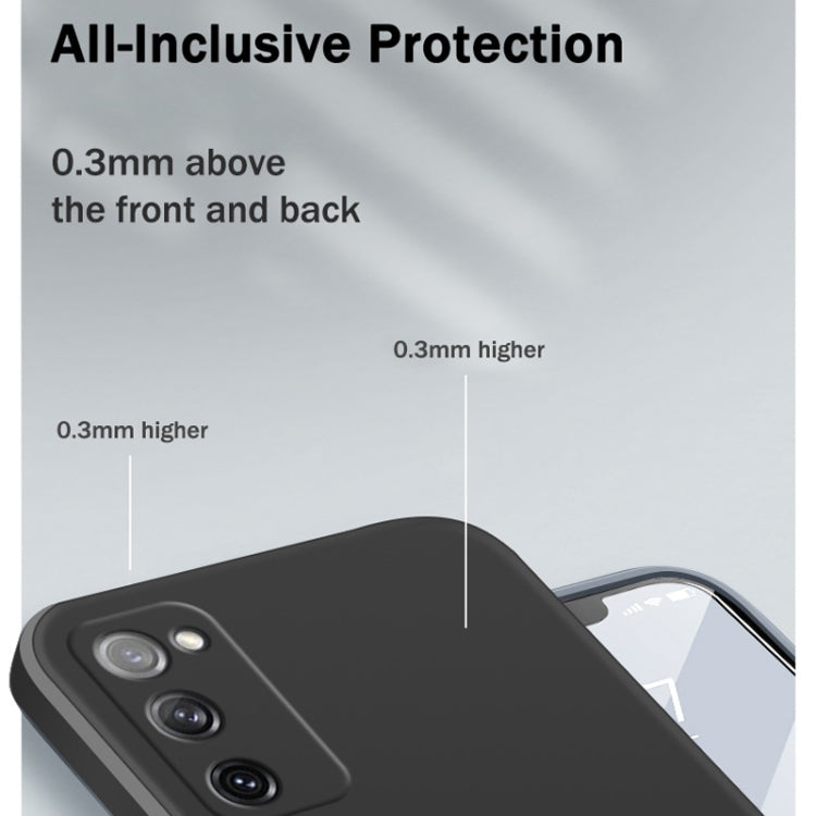 For Samsung Galaxy S20 FE Solid Color Imitation Liquid Silicone Straight Edge Dropproof Full Coverage Protective Case(Red) - free shipping - PMC TechLife - Order now!