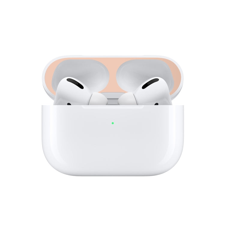 For Apple AirPods Pro Wireless Earphone Protective Case Metal Protective Sticker(Black) - Protective Sticker by PMC TechLife | Online Shopping South Africa | PMC TechLife