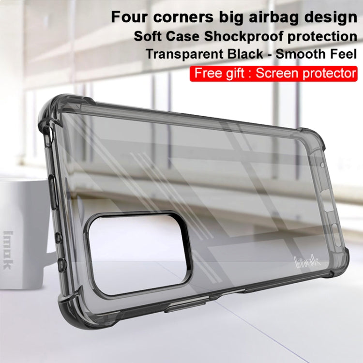 For Xiaomi Redmi Note 10 Pro Overseas Version IMAK All-inclusive Shockproof Airbag TPU Case with Screen Protector(Transparent Black) - Xiaomi Cases by imak | Online Shopping South Africa | PMC Jewellery | Buy Now Pay Later Mobicred