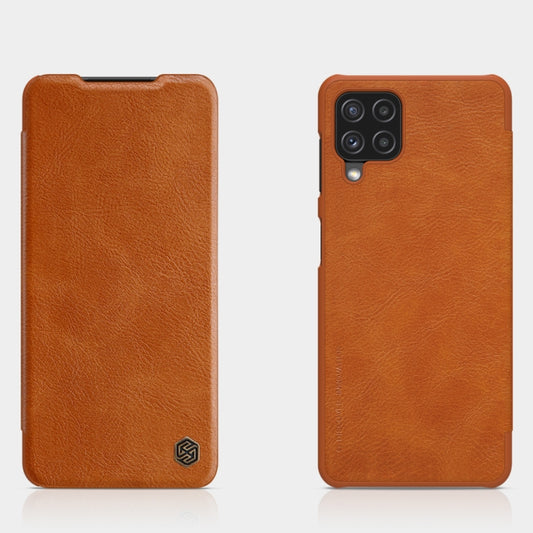 For Samsung Galaxy A22 4G LTE NILLKIN QIN Series Crazy Horse Texture Horizontal Flip Leather Case(Brown) - Galaxy Phone Cases by NILLKIN | Online Shopping South Africa | PMC Jewellery